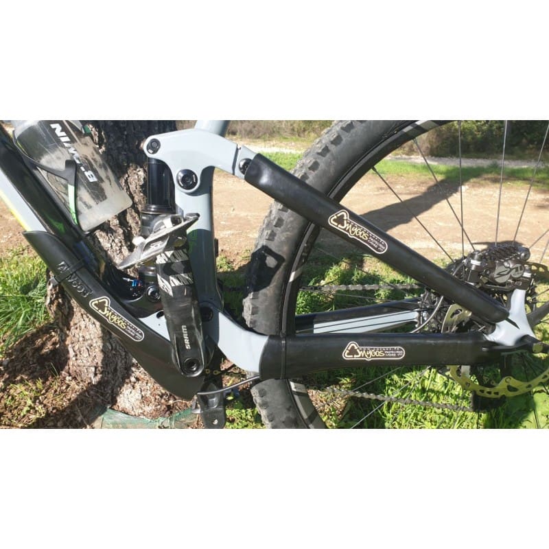 Protection De Cadre Vélo PVC - 39,5x6 Cm, Anti-rayures Pour Haubans Et Tube Descendant, Compatible Route Et VTT