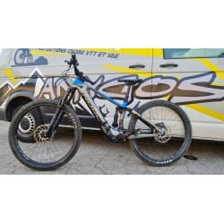 carter moteur Sight VLT, moteur Shimano STEPS E8000 , carbone 29 P  2020, montage avec 2 sangles  , concept EAP 